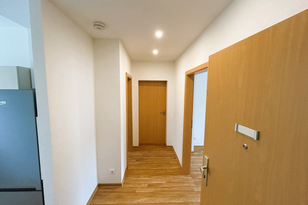 Erstbezug einer schicken 3Raumwohnung, ruhig, sonnig und viel Grün.