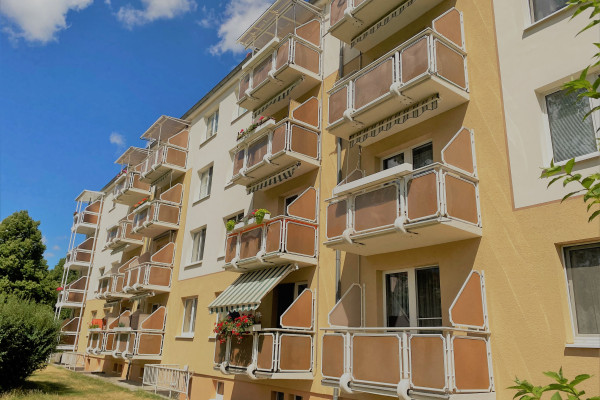 Sonnige 3Raumwohnung im Erstbezug.